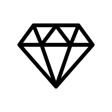 Elmas vektör simgesi, basit logo, grafik ögesi