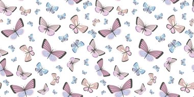 Kelebek vektör deseni, arka planı tekrarla