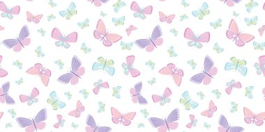 Kelebek vektör deseni, arka planı tekrarla