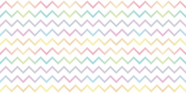 Renkli, eğimli zikzak deseni, vektör tekrarlama arkaplanı