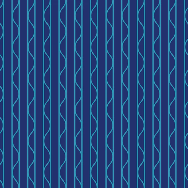 Темно Синий Геометрический Повторяющийся Рисунок Бесшовный Векторный Фон Вертикальными Полосами — стоковый вектор