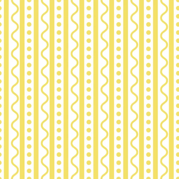 Patrón Vintage Amarillo Para Verano Fondo Abstracto Geométrico Con Rayas — Vector de stock