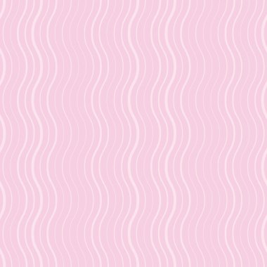 Pembe vektör dokusu, dikey dalgalı çizgileri olan kusursuz tekrarlayan desen tasarımı