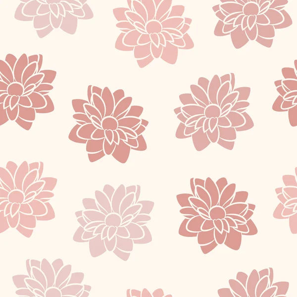 Pastel Patrón Vector Margarita Floral Fondo Repetitivo Sin Costuras — Vector de stock