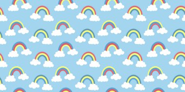 Renkli gökkuşağı deseni, kusursuz yinelenen arkaplan