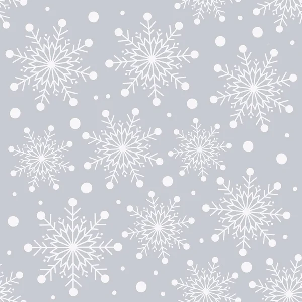 Повторяющийся Рисунок Снега Бесшовная Черепица Иллюстрация Снежинки — стоковое фото