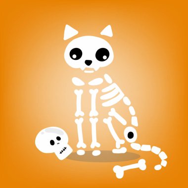 Kedi veya köpeğin iskelet hayaleti, Cadılar Bayramı karakteri 