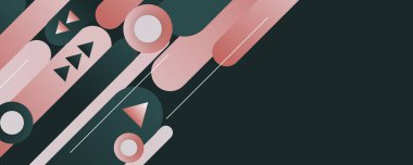 dark green and pink gradient abstract banner background