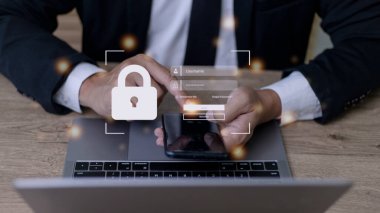 Siber güvenlik, bilgi güvenliği ve şifreleme kavramı, kullanıcının kişisel bilgilerine güvenli erişim, güvenli internet erişimi, siber güvenlik.