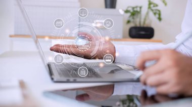 Cloud Computing Diyagramı Ağ veri depolama teknolojisi hizmeti