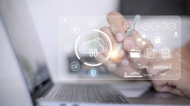 Cloud Computing Diyagramı Ağ veri depolama teknolojisi hizmeti