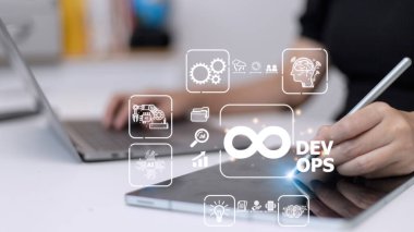DevOps Metodoloji Geliştirme Operasyonları programlama teknolojisi kavramı.