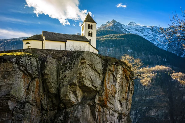 Church at the top of a cliff Royalty Free Stock Photos