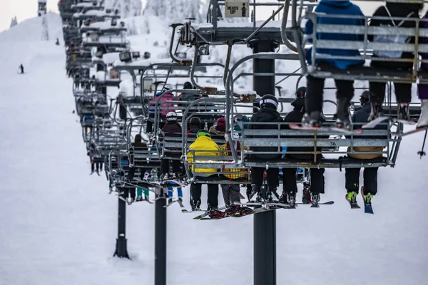 Skilift Schnee — Stockfoto