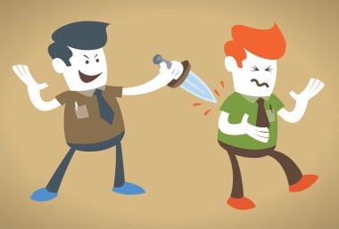 Şirket adamı sırtından bıçakladı