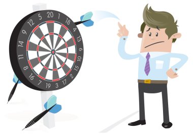 Business Buddy misses the Target. clipart