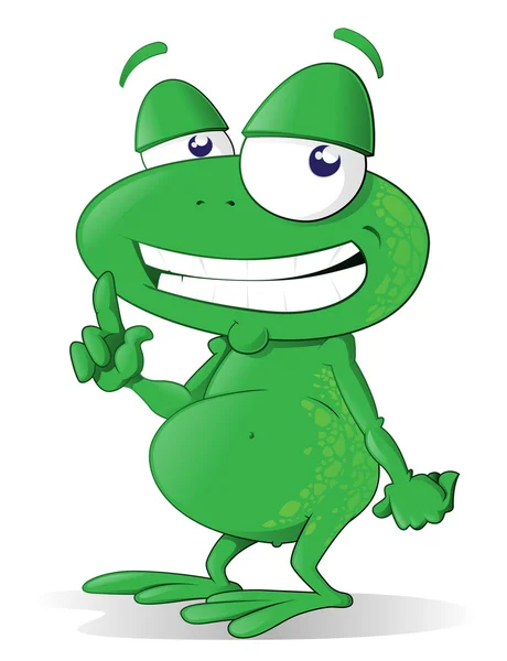 This happy tree frog — Stock Vector