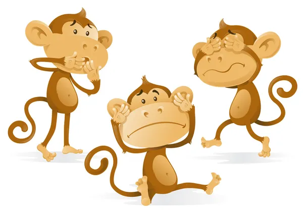 Macacos — Vetor de Stock