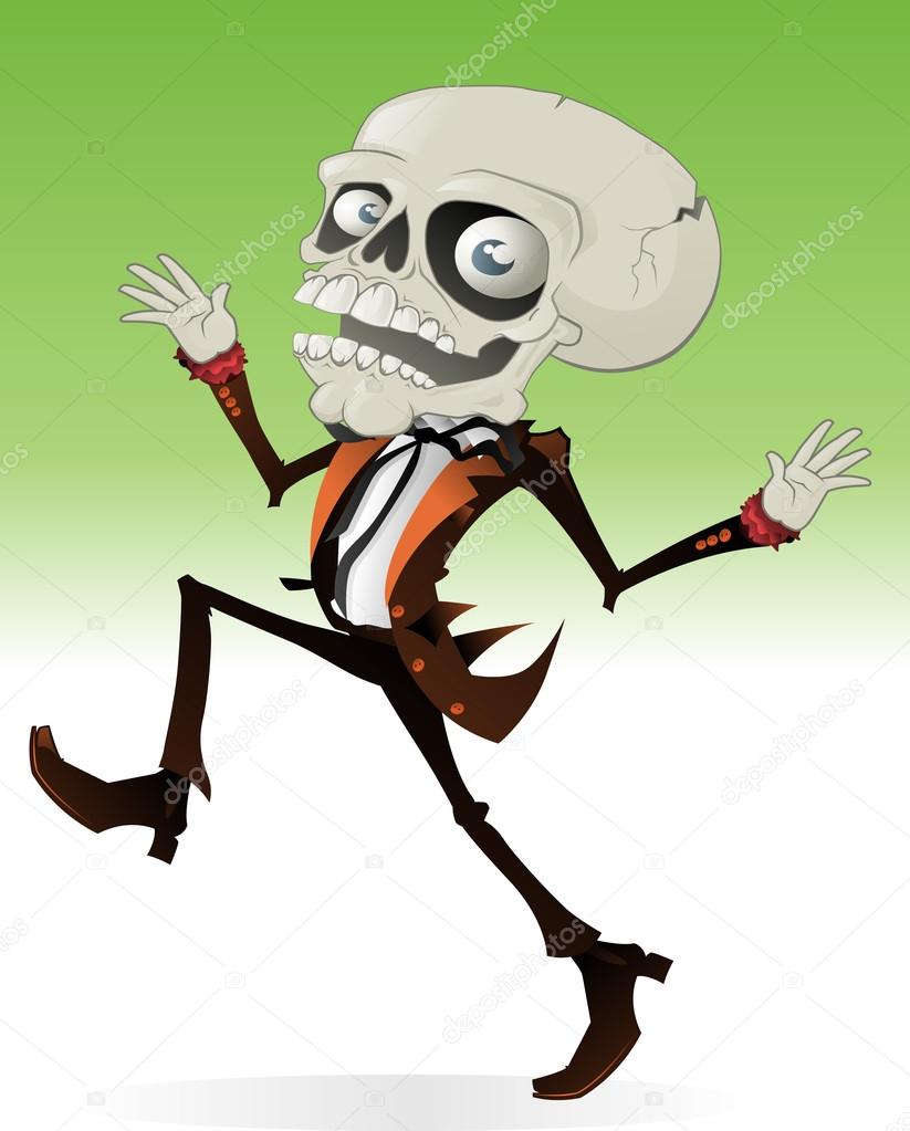 Scary Skeleton Character