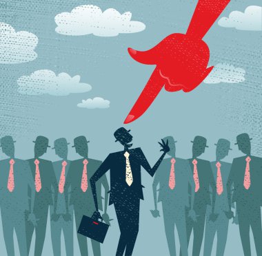 soyut işadamı aldı ve seçili