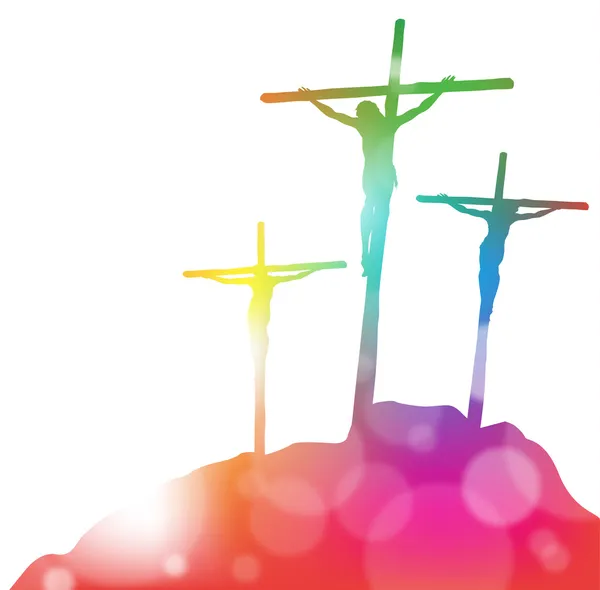 Jesus Christus am Kreuz — Stockvektor