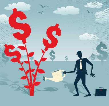 işadamı Doları ağaç yetişir.