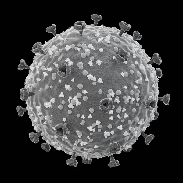 Covid Struktur Dari Virus Corona Spike Glikoprotein Dan Protein Amplop — Stok Foto