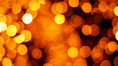 Altın bokeh, Noel ışıkları. Yeni yıl süsü. Arkaplan pankartı.