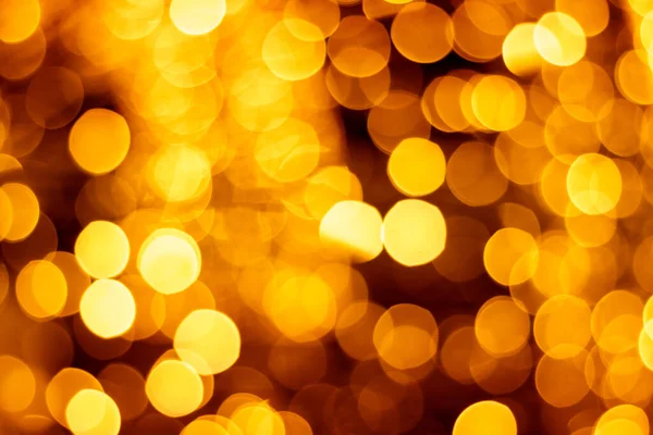 Gouden Bokeh Kerstverlichting Nieuwjaarsdecoratie Achtergrondspandoek — Stockfoto