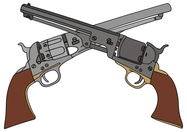 Револьверы — стоковый вектор