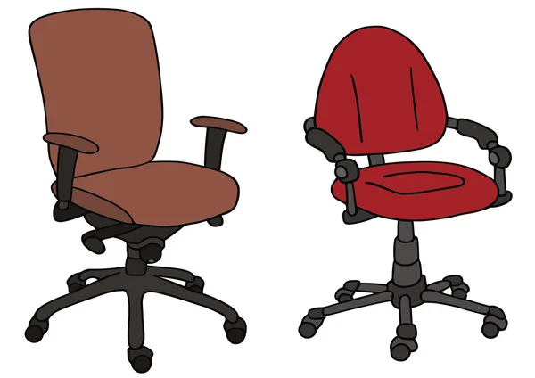 Chaises de bureau — Image vectorielle