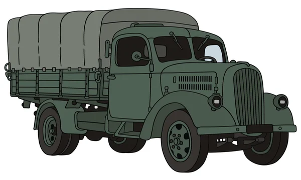 Old military truck — Stock Vector