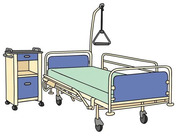 Cama de hospital — Vector de stock