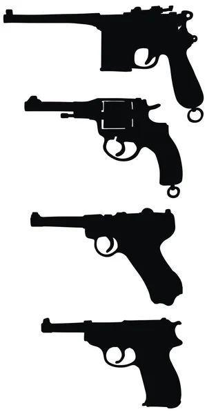 Handguns — Stock Vector