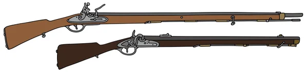 Rifle Vintage — Vector de stock