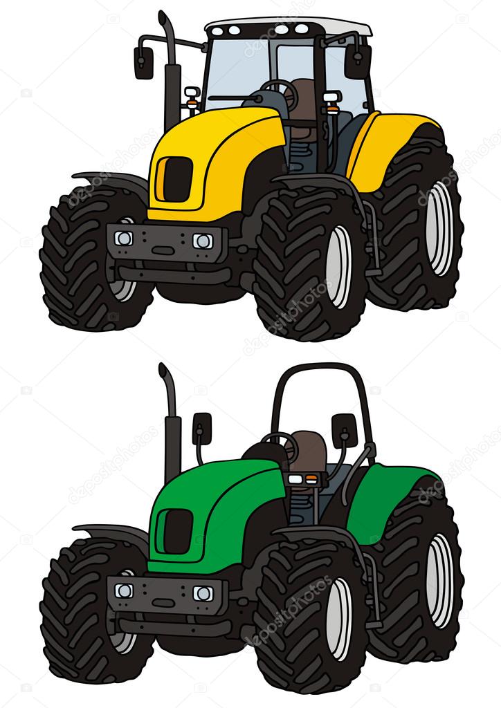 Tractor Stock Vector by ©2v 42883149