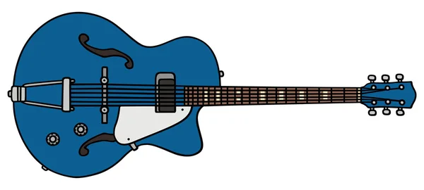 Vecchia chitarra elettrica — Vettoriale Stock