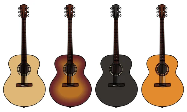 Guitares — Image vectorielle