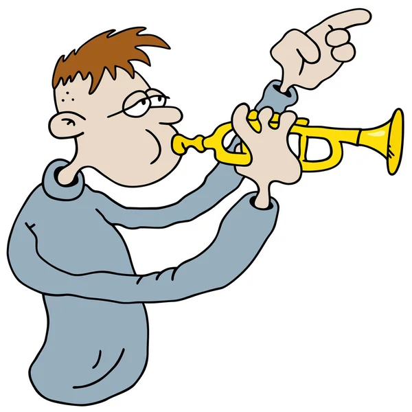 Trumpeteer — Stok Vektör