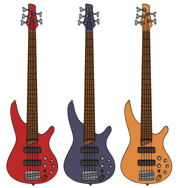 stock vector Bass guitar