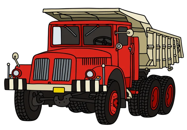 Old dumper truck — Stock Vector