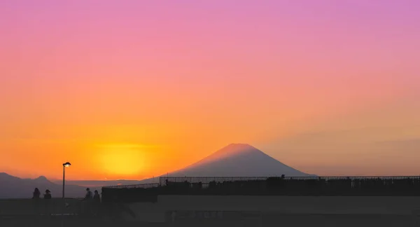 Mount Fuji Sunset Japan Fujisawa — Stock Photo, Image
