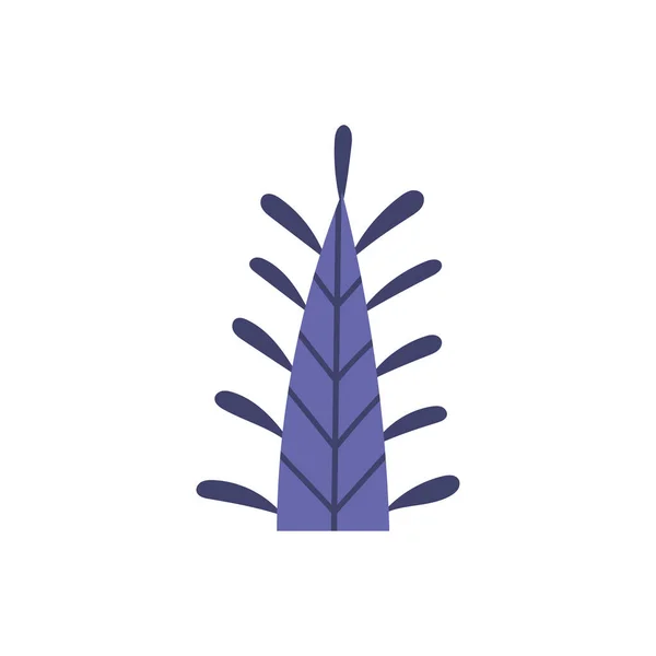 Handgezeichnete Vektor-Illustration von Purple Leaf — Stockvektor