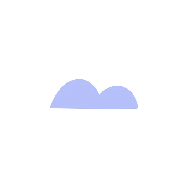 かわいい手描きの雲ベクトルイラスト — ストックベクタ