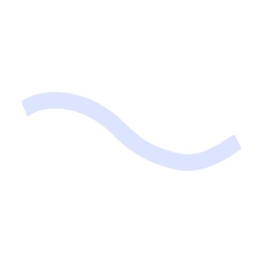 Elle çizilmiş mavi nehir vektör çizimi