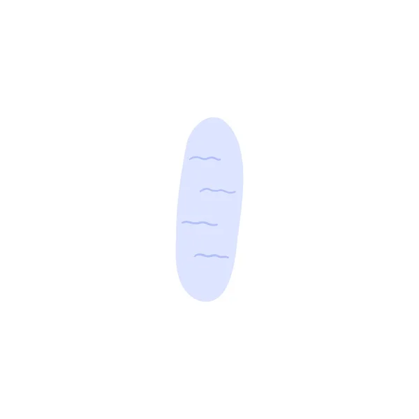 Lindo lago azul ilustración vectorial dibujado a mano — Vector de stock