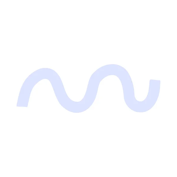 Handgetekende blauwe rivier vector illustratie — Stockvector