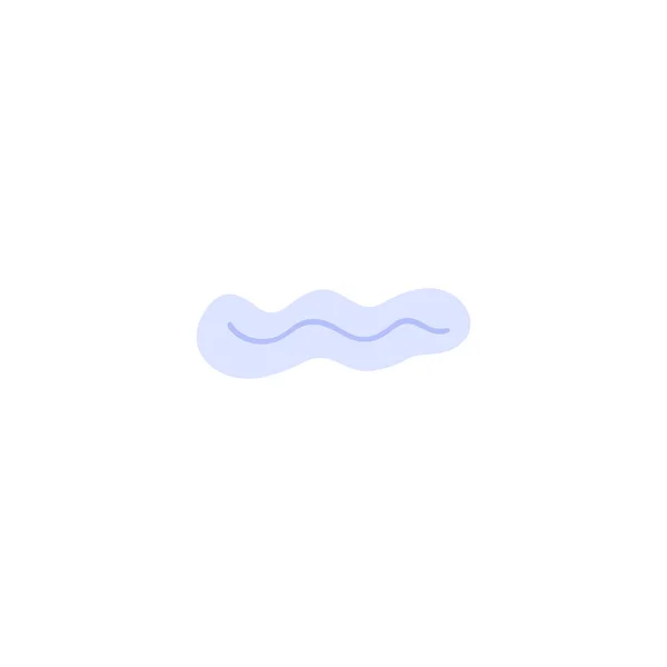 Roztomilé modré jezero ručně kreslené vektorové ilustrace Stock Ilustrace