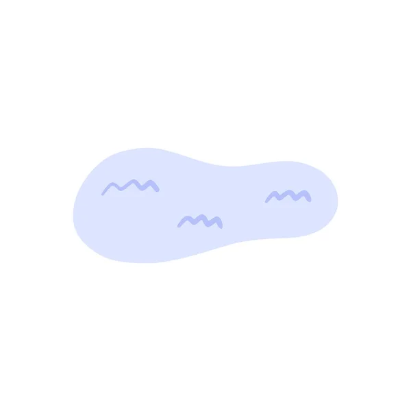 Симпатичная векторная иллюстрация синего озера Лицензионные Стоковые Векторы