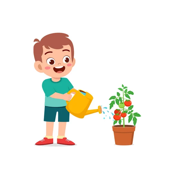 Ilustração Para Crianças: O Menino Está Molhando As Plantas Mas Ateou Fogo  Descuidadamente à água à Menina Ilustração Stock - Ilustração de fazenda,  menino: 68358220